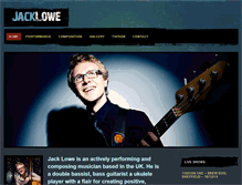 Tablet Screenshot of jacklowemusic.com